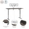 Bestar Bestar Upstand 72W x 30D Standing Desk with Dual Monitor Arm in bark grey 175880-000047 - alternate 10
